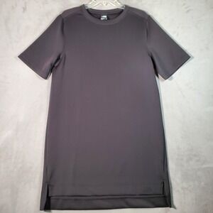 The North Face T Shirt Dress Womens M Black Short Sleeve Athletic Stretch Sporty